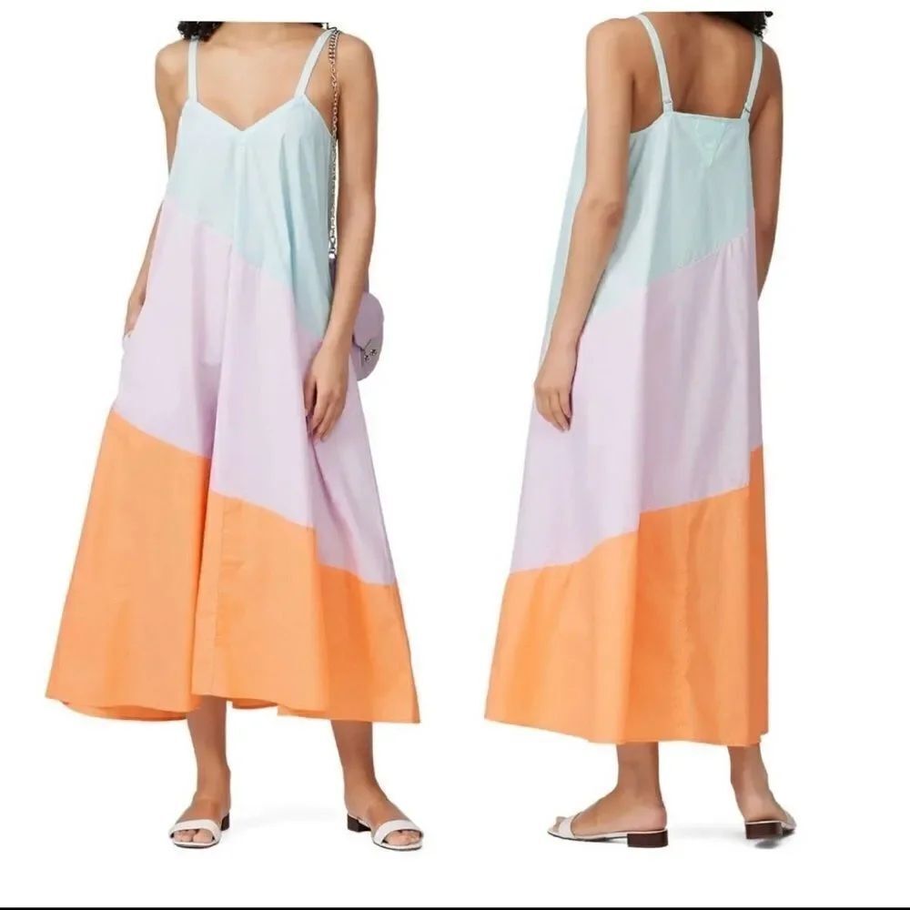 VEDA Summer Pastel Fiesta Dress with defects